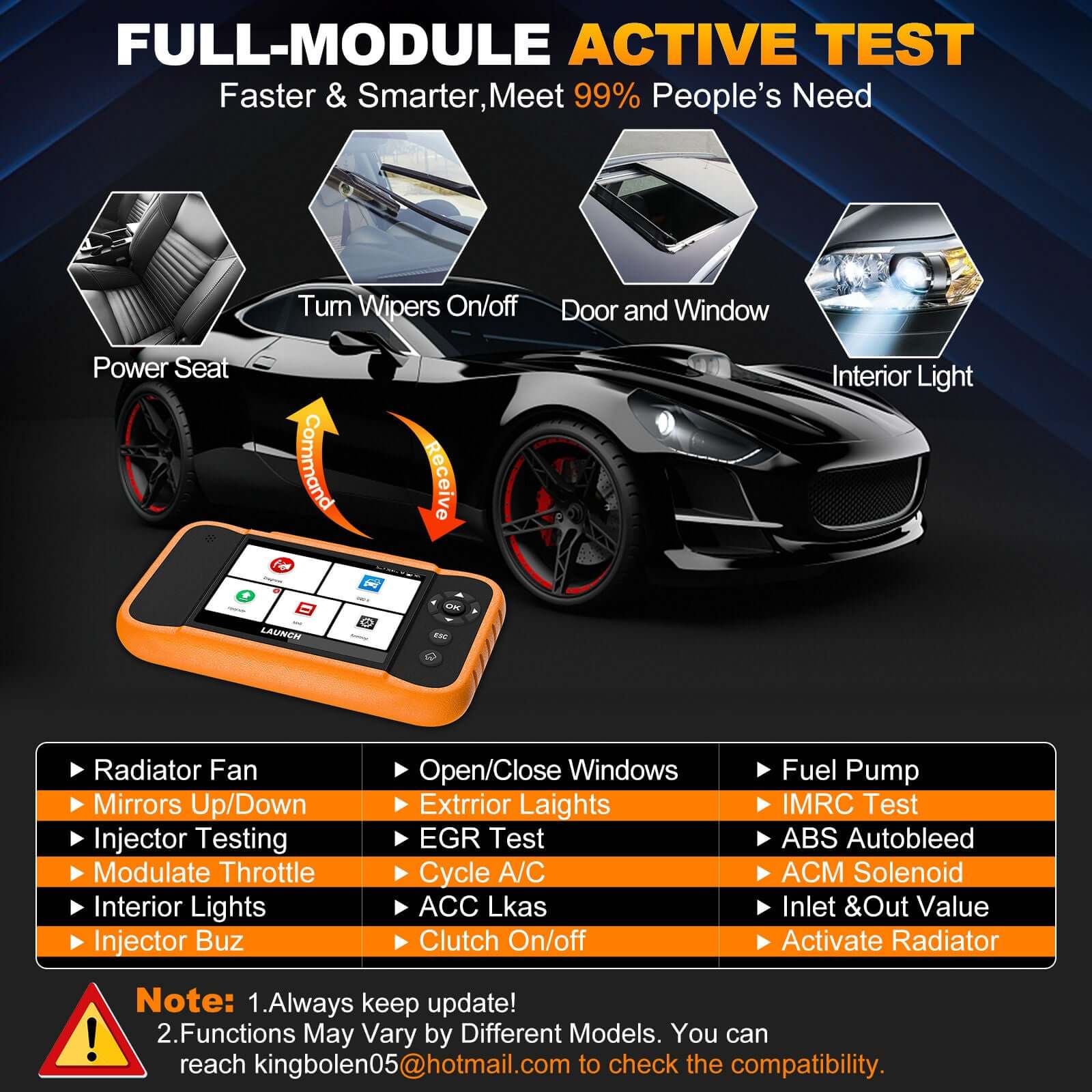 LAUNCH X431 Creader Elite V2.0 for BMW, Mercedes-Benz and Audi Scanner - Image 7