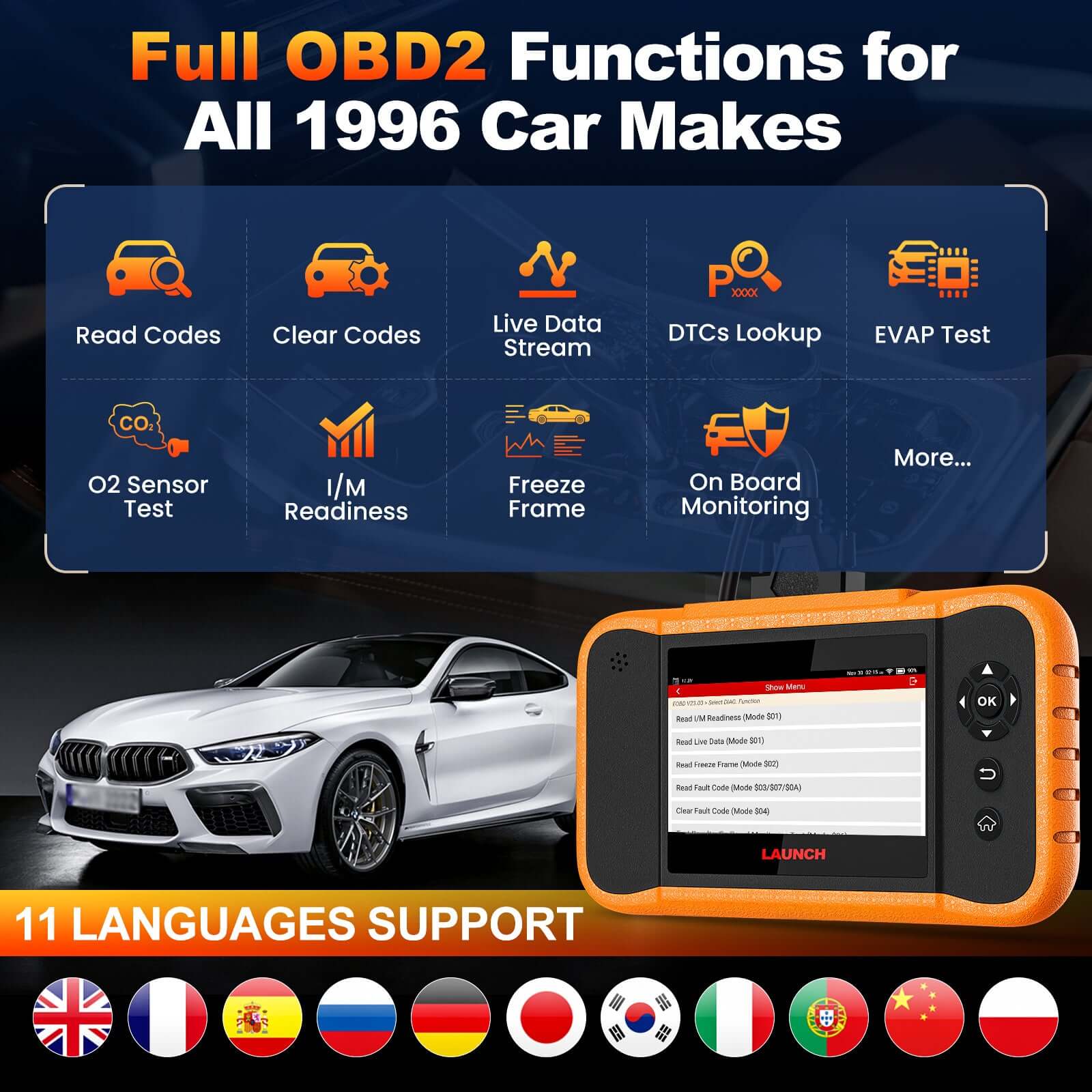 LAUNCH X431 Creader Elite V2.0 for Ford, GM and Chrysler Scanner - Image 5