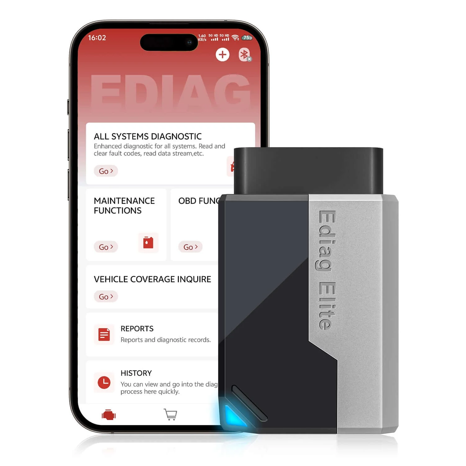 KINGBOLEN EDIAG ELITE Bluetooth OBD2 Scanner | Bidirectional Control - Image 2