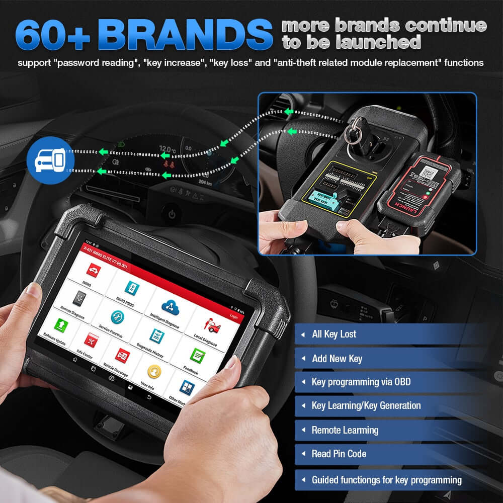 LAUNCH X431 IMMO Elite Key Fob Programmer & All System Diagnostic Tool - Image 5