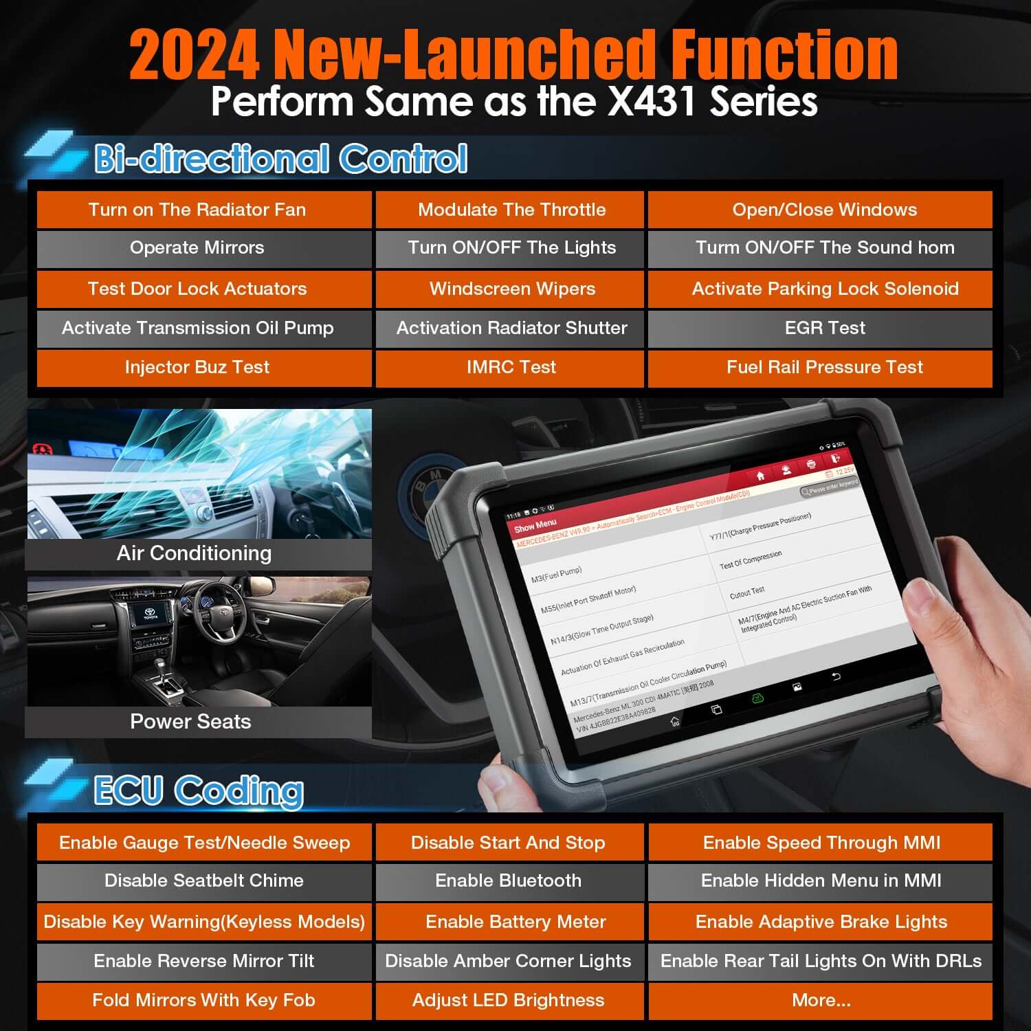 LAUNCH X431 IMMO Plus Key Programmer & Bi-Directional OBD2 Scanner - Image 4