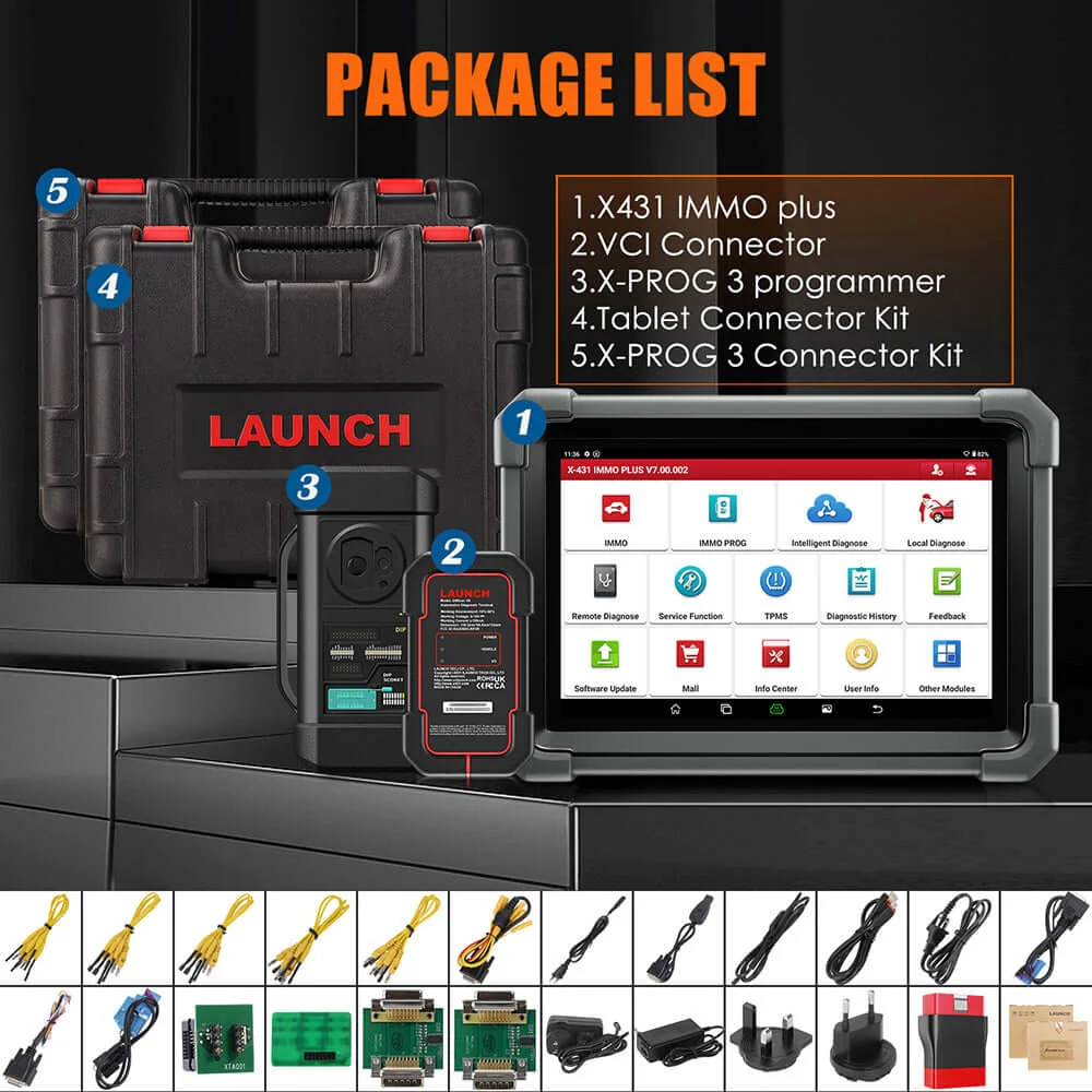 LAUNCH X431 IMMO Plus Key Programmer & Bi-Directional OBD2 Scanner - Image 9