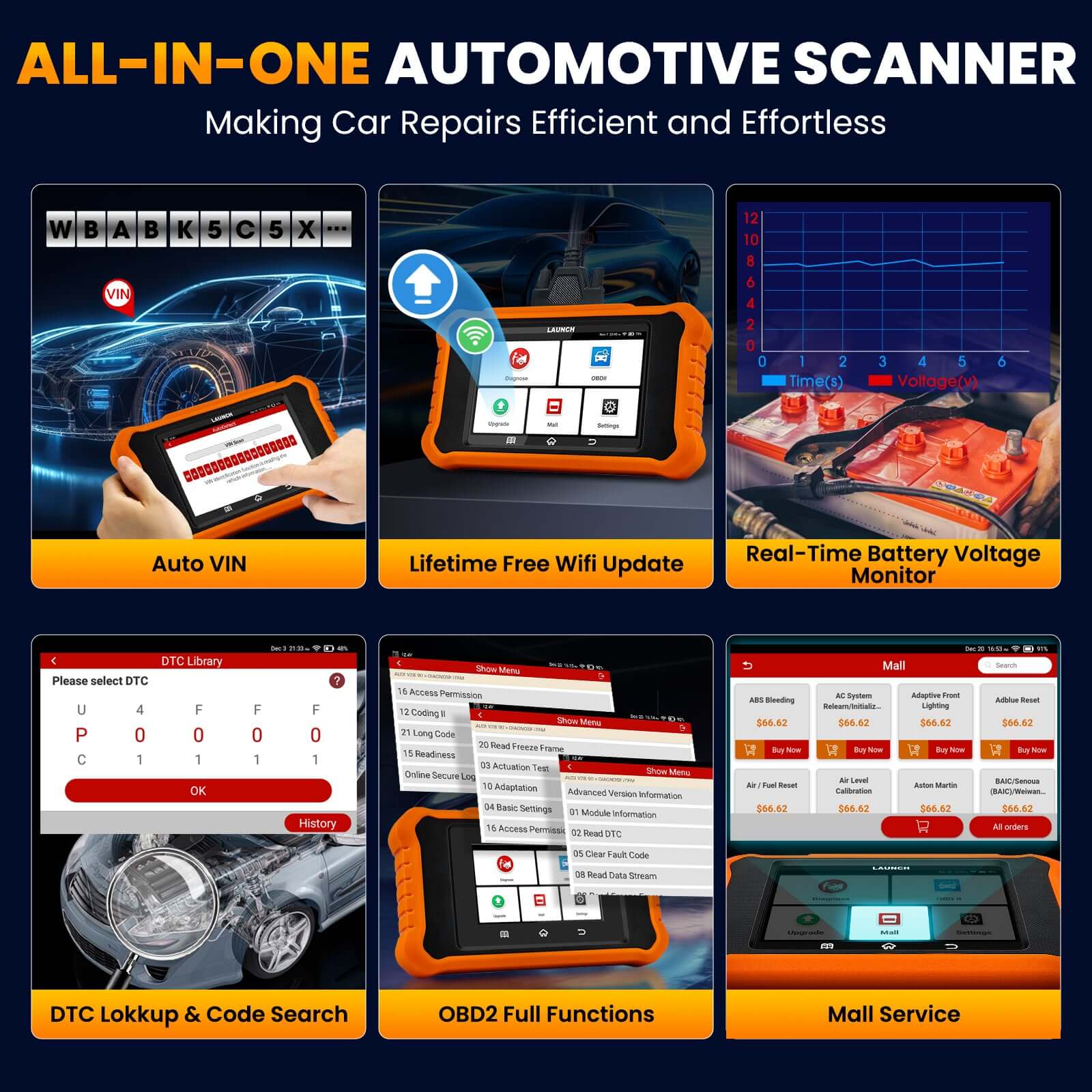 LAUNCH X431 Creader Elite 2.0 for Audi OBD2 Reader | Bi-Directional Scan Tool - Image 5