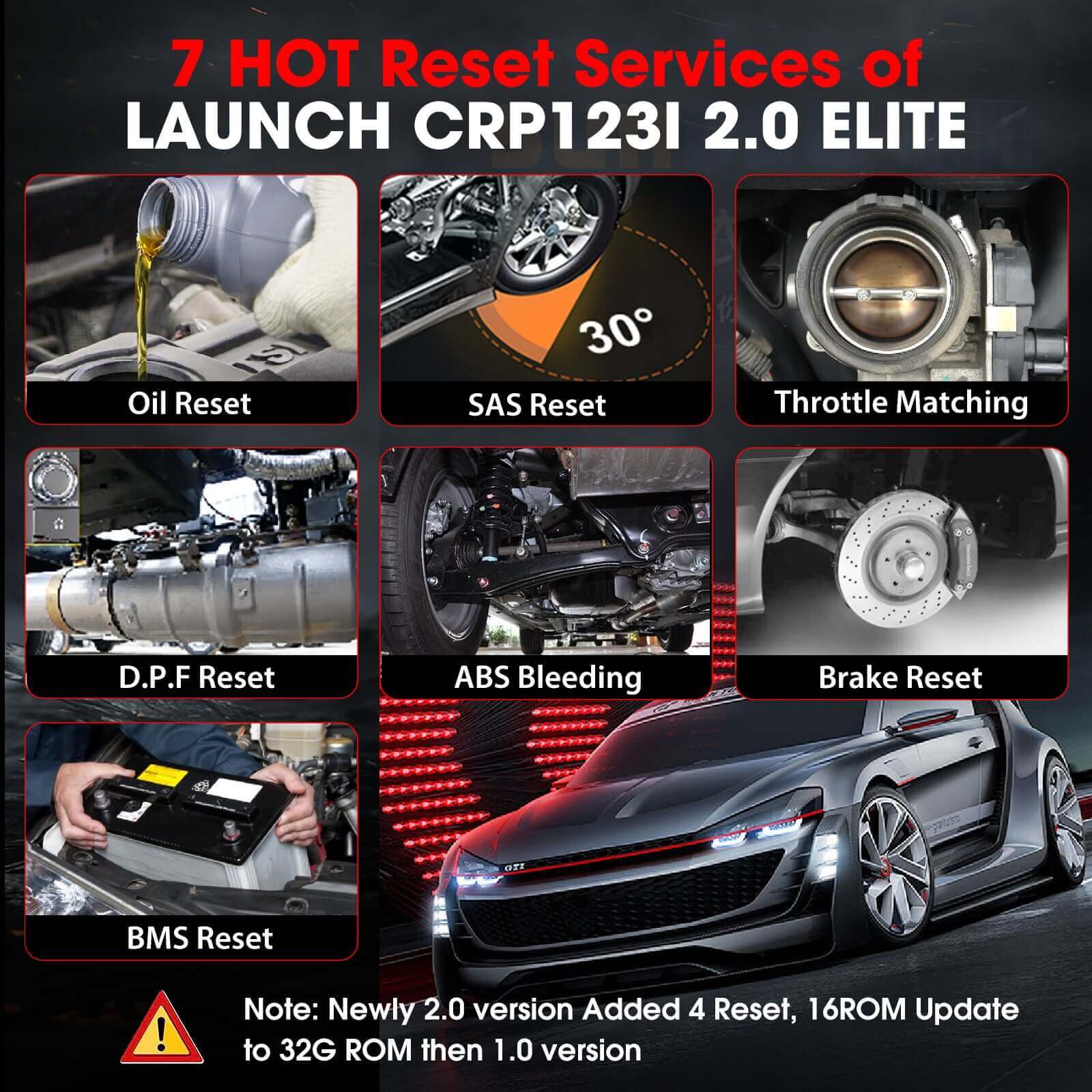 LAUNCH CRP123i V2.0 Elite ABS Scanner | 4-System OBD2 Diagnostic Tool - Image 7