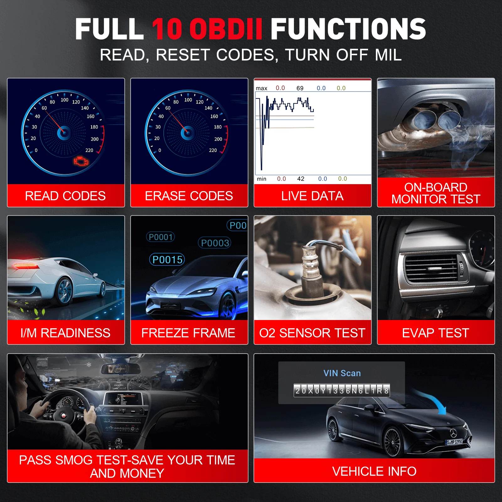 LAUNCH CRP123i V2.0 Elite ABS Scanner | 4-System OBD2 Diagnostic Tool - Image 9