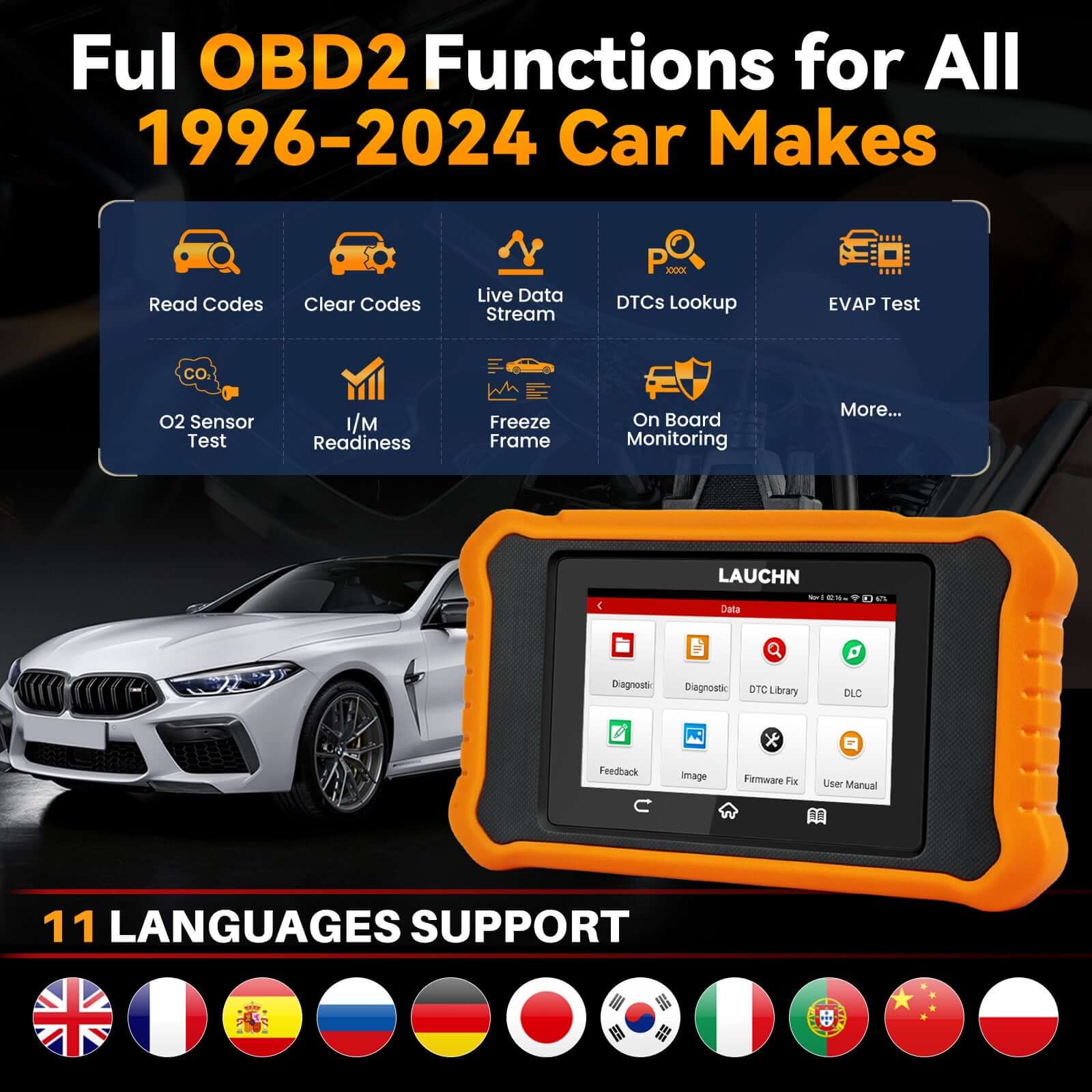 LAUNCH X431 Creader Elite 2.0 for CHRYSLER/Dodge OBD2 Scanner | Bi-Directional Tool - Image 4