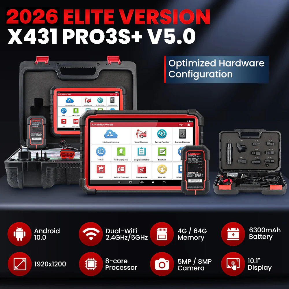 LAUNCH X431 PRO3S+ V5.0 Professional Auto Scan Tool | 10.1" Topology Map Scanner - Image 7