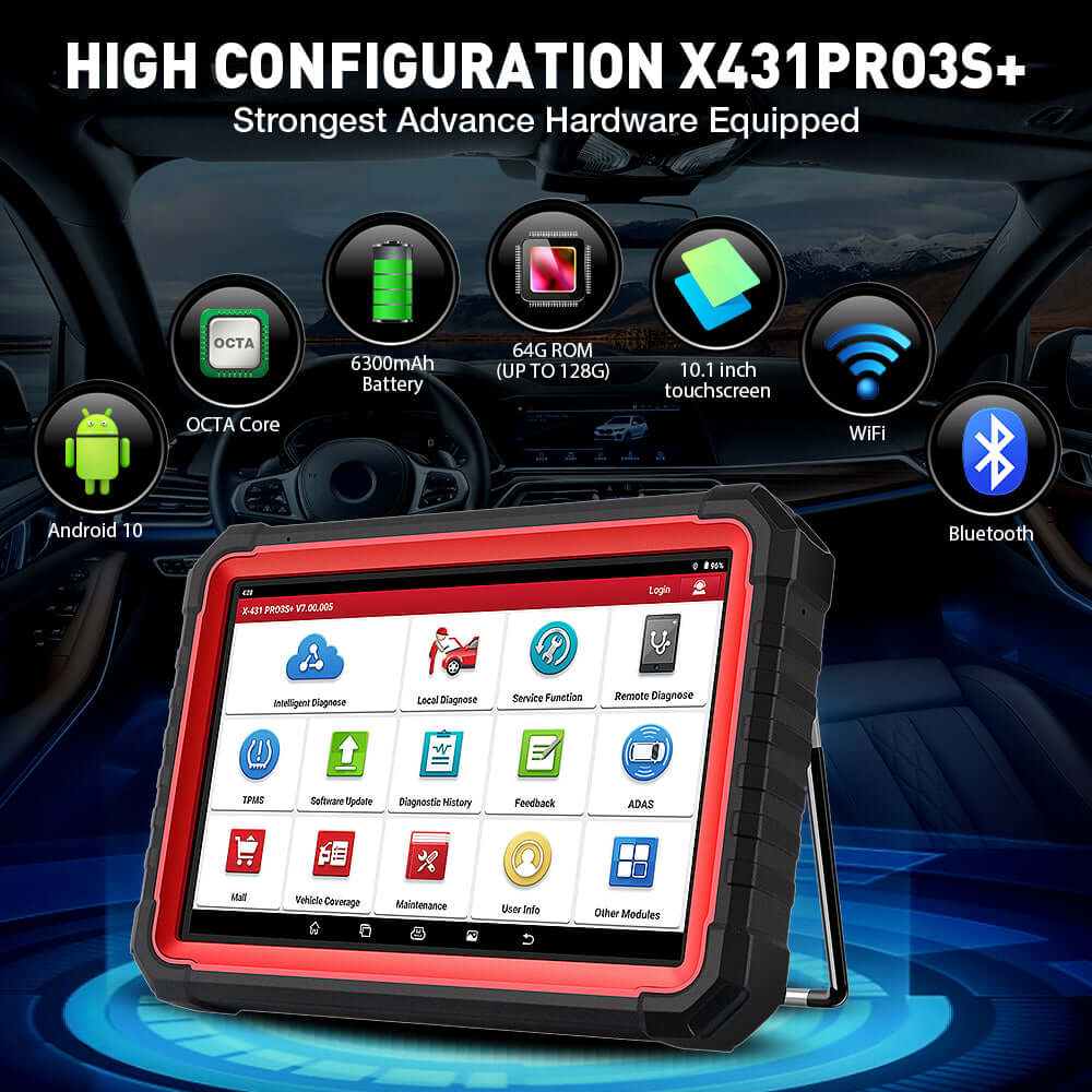 LAUNCH X431 PRO3S+ V5.0 Professional Auto Scan Tool | 10.1" Topology Map Scanner - Image 8