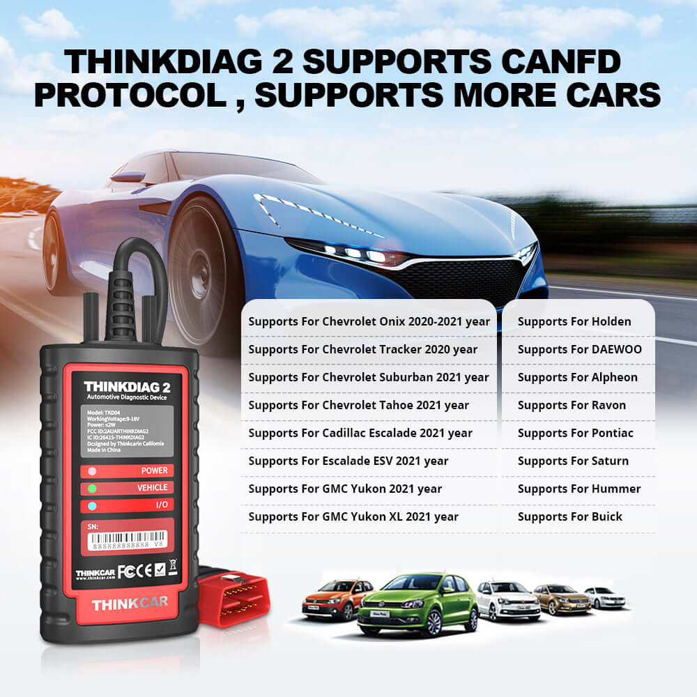 THINKCAR ThinkDiag 2 CAN-FD Bi-directional OBD2 Scanner - Image 8
