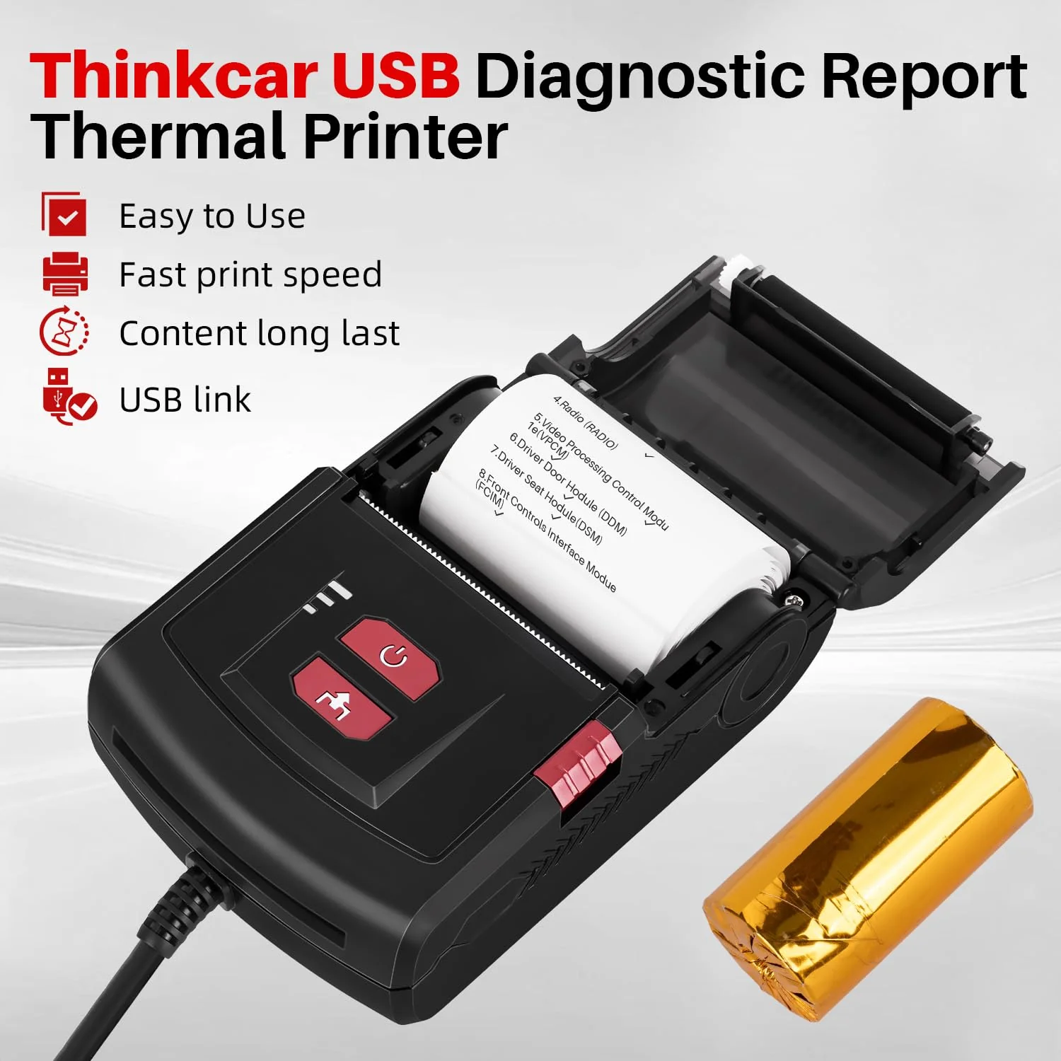 Thinkcar USB Obd2 Diagnostic Report Printer - Image 5